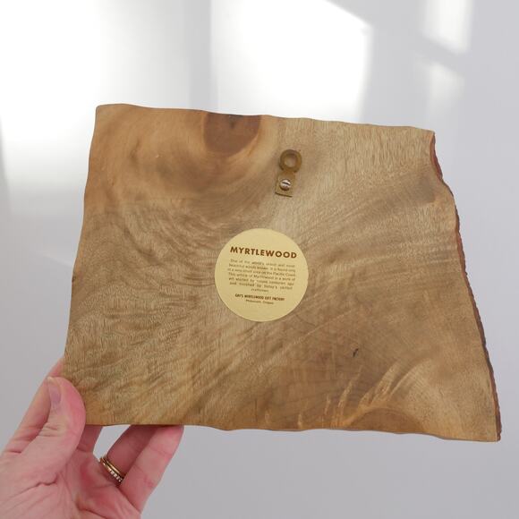 60s vintage Myrtlewood hand-painted mushroom wall décor 9” x 7” - Picture 6 of 10